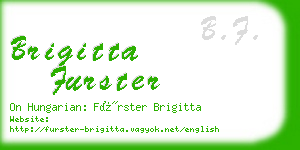 brigitta furster business card